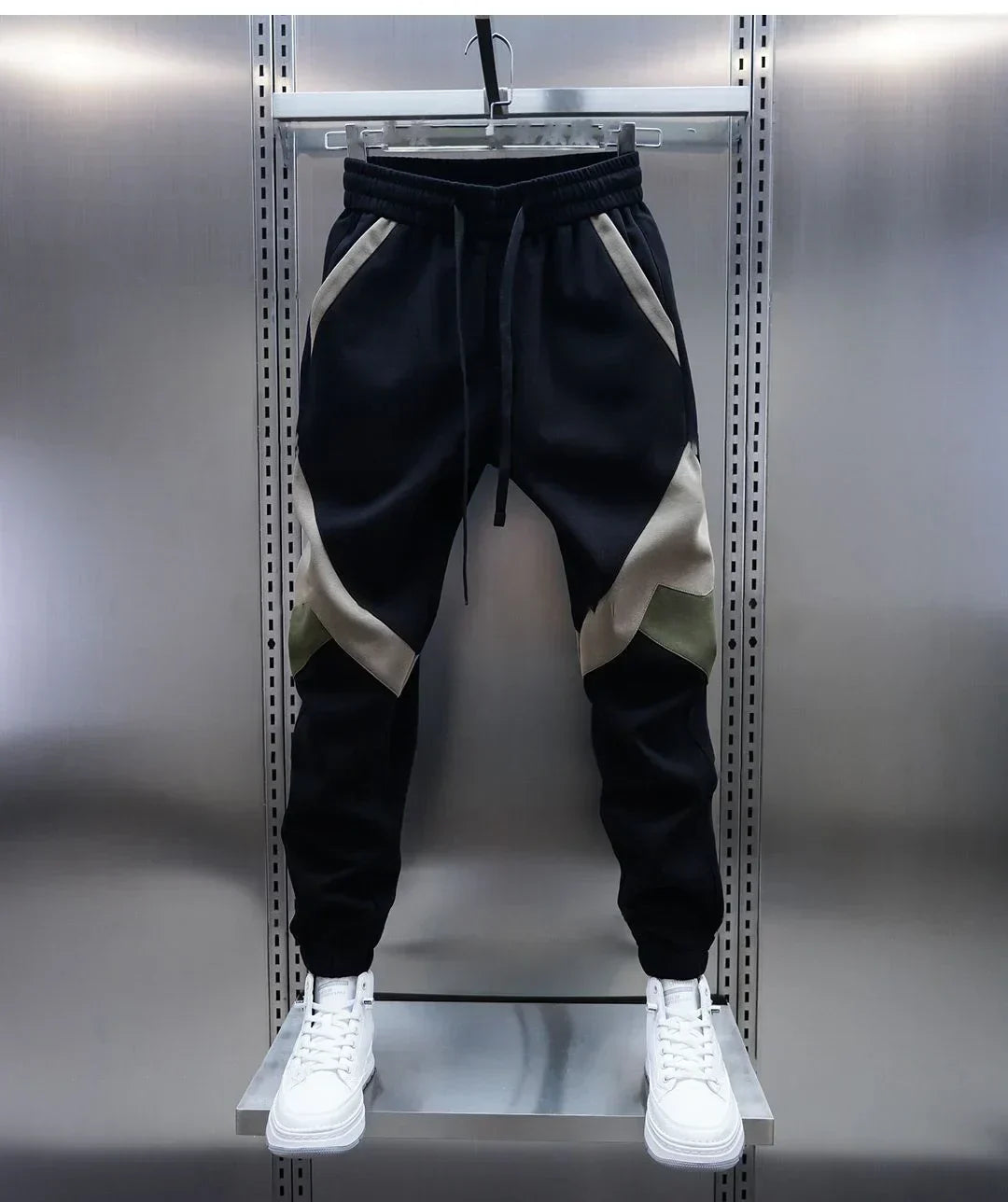 Pantalons Confortables avec Panneau Élégant