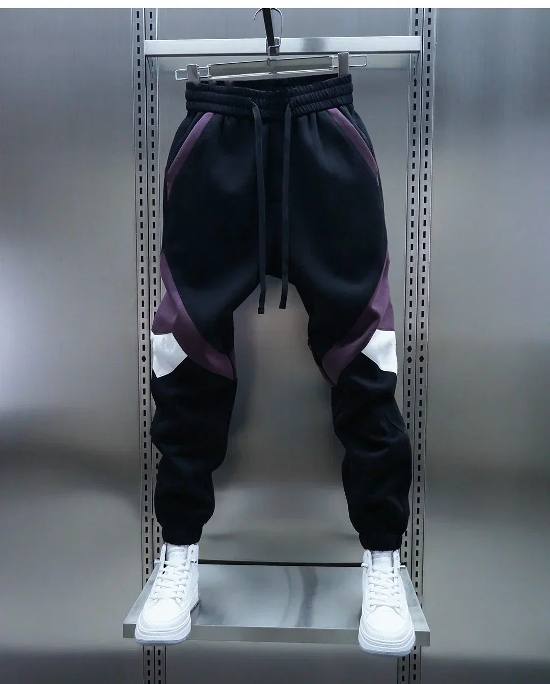 Pantalons Confortables avec Panneau Élégant