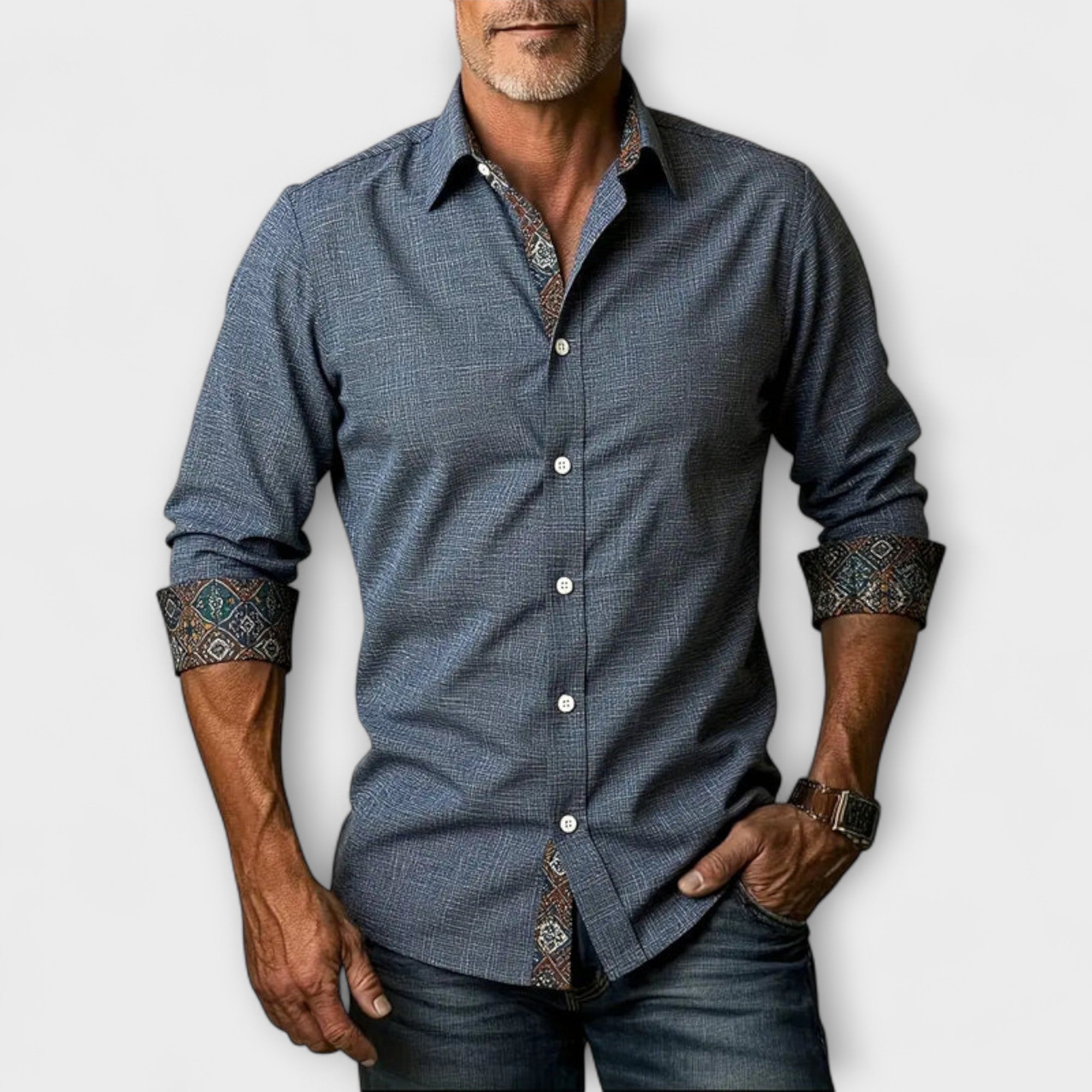 Chemise Élégante à Manches Longues