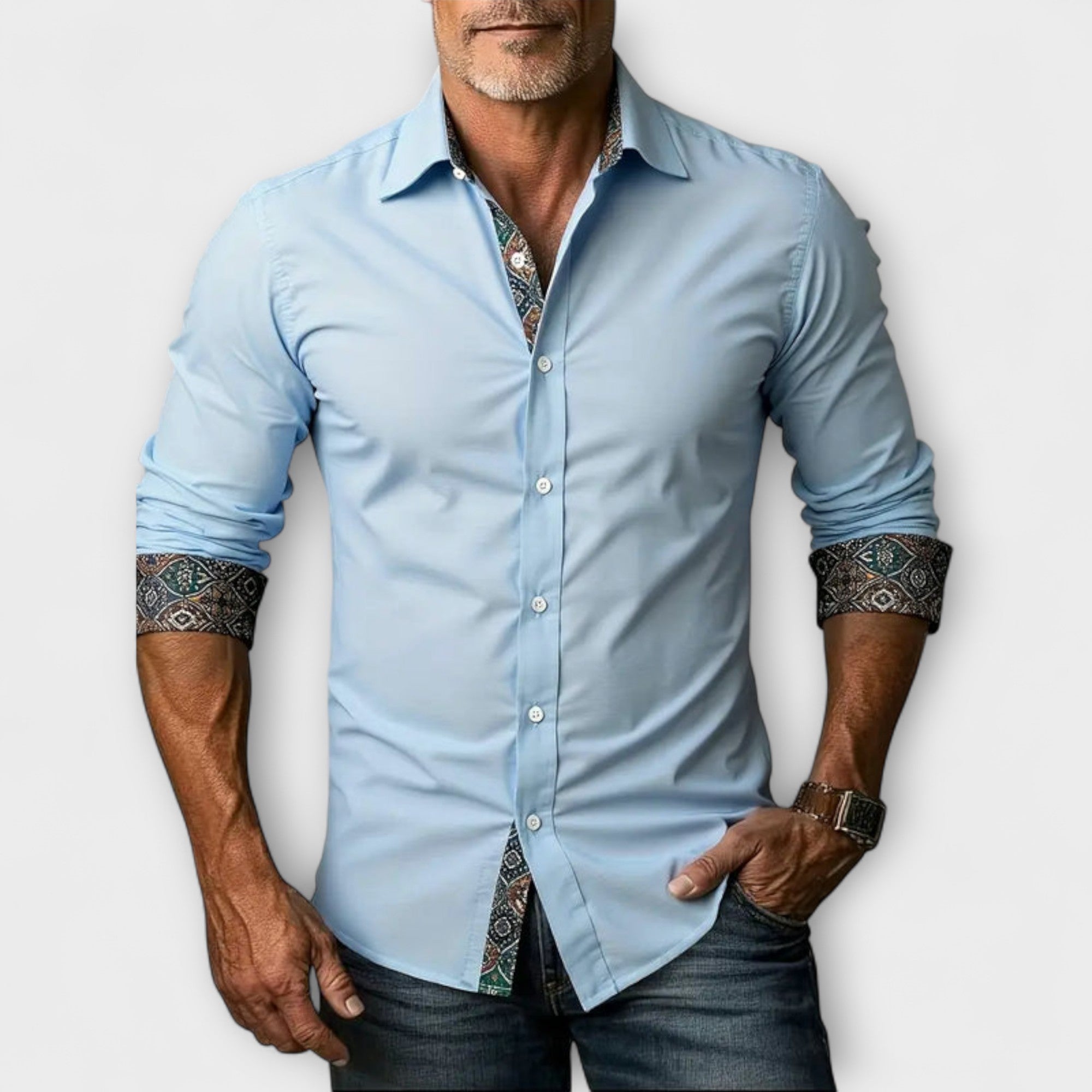 Chemise Élégante à Manches Longues