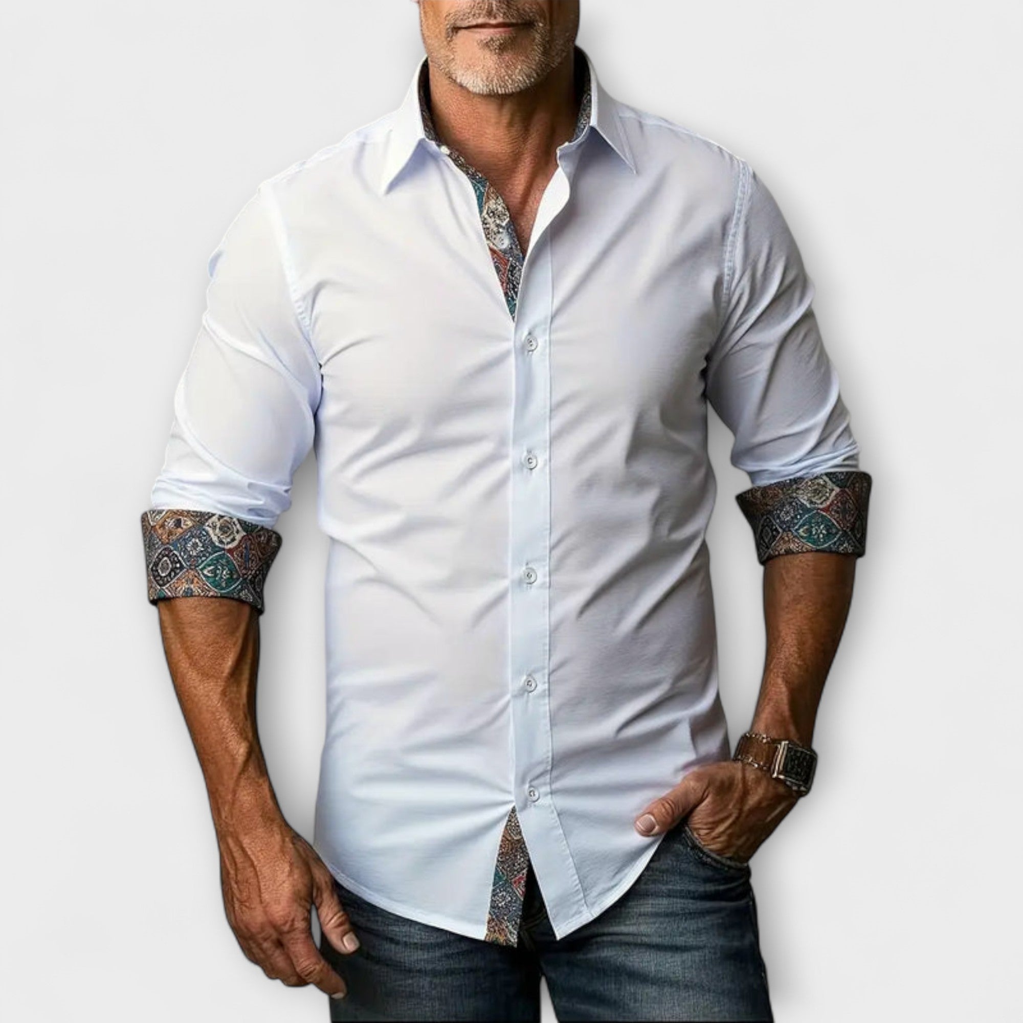 Chemise Élégante à Manches Longues