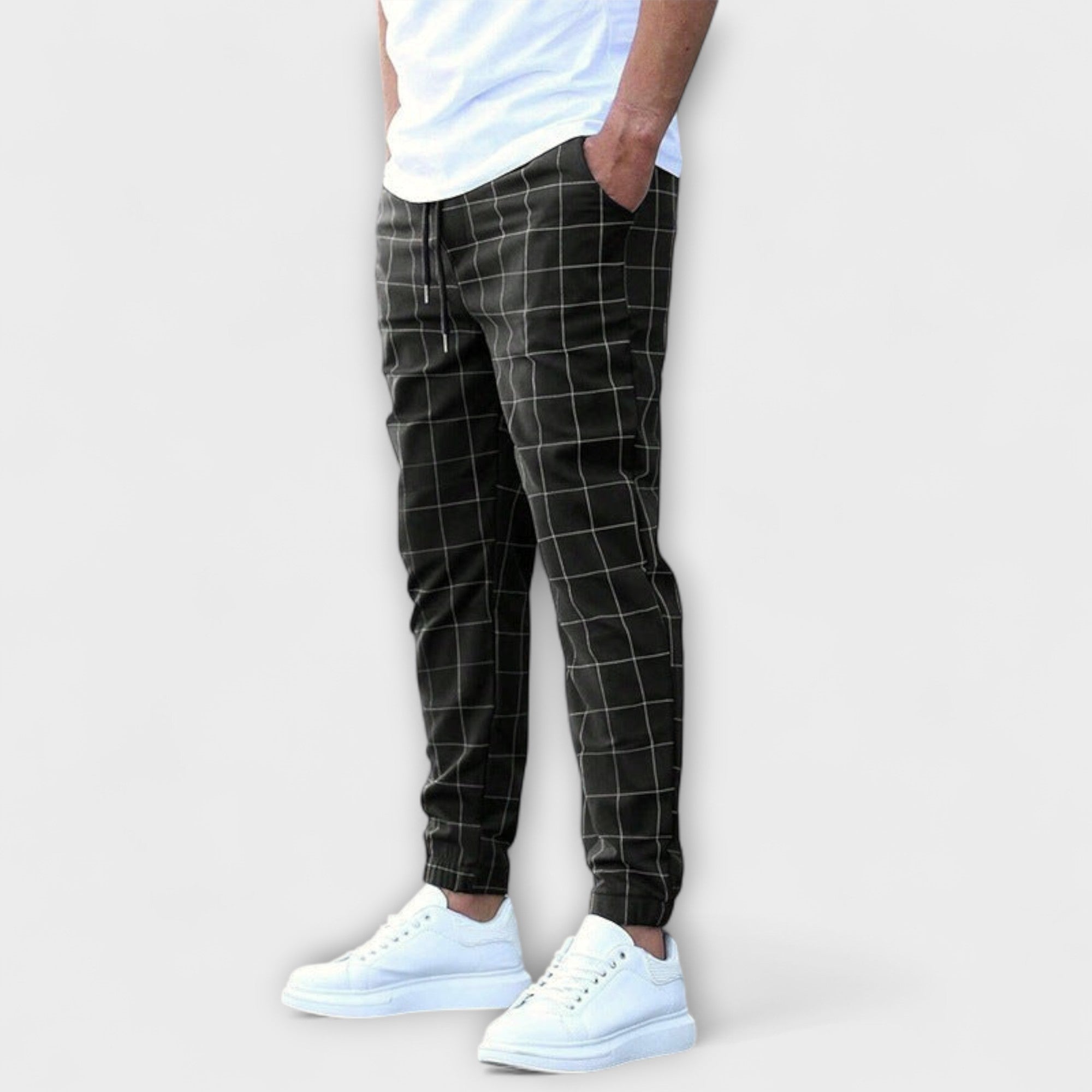Pantalons Jogging à Carreaux