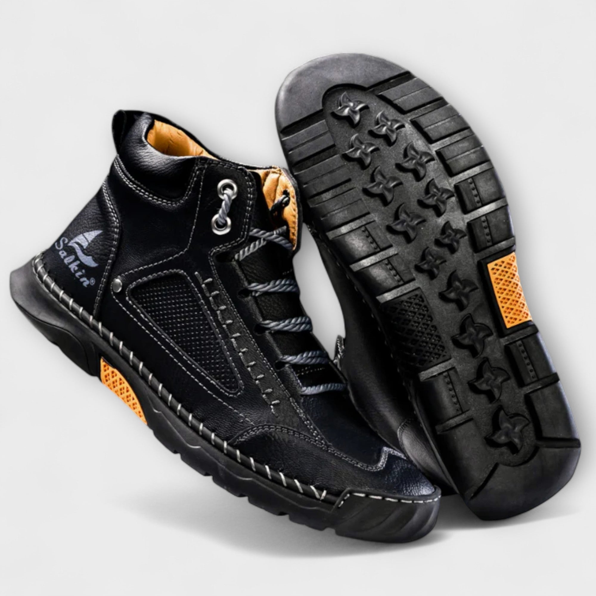 Chaussures montantes en cuir
