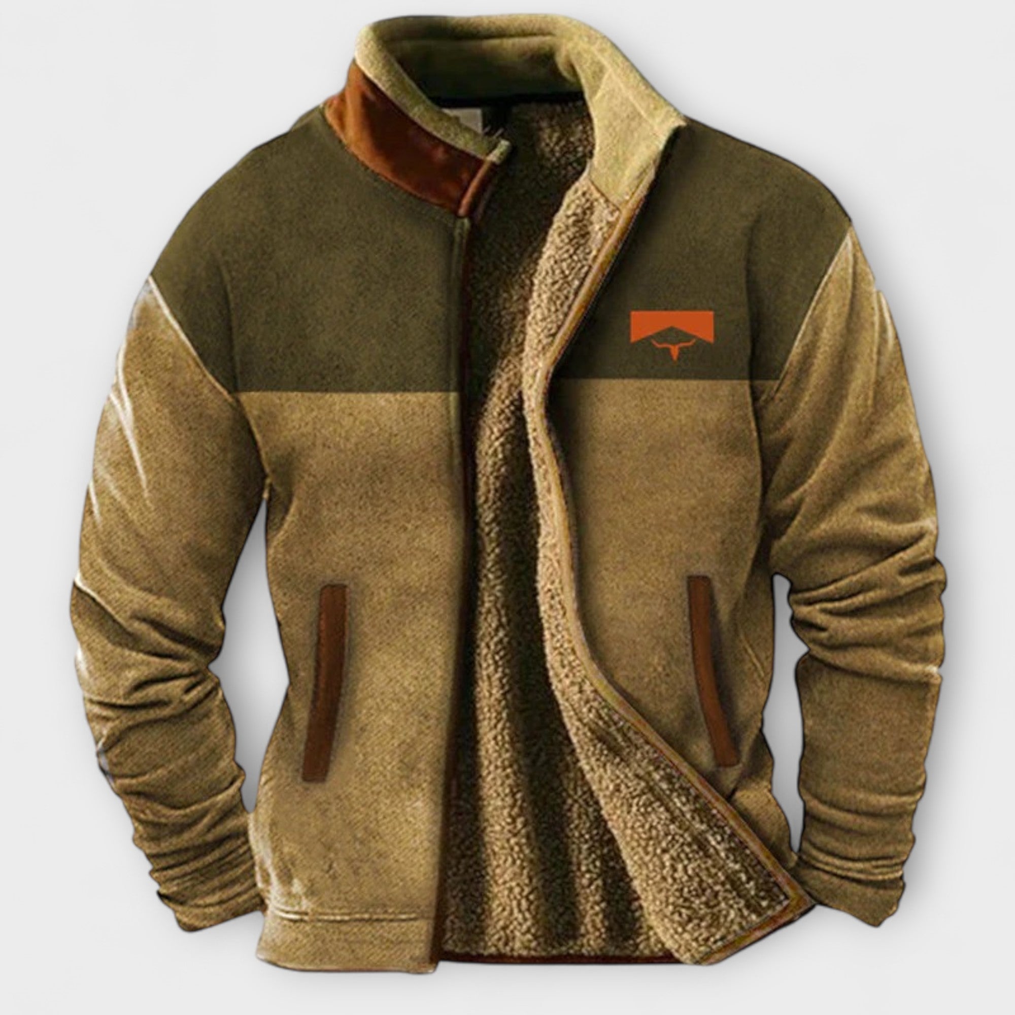 Veste décontractée en polaire pour homme