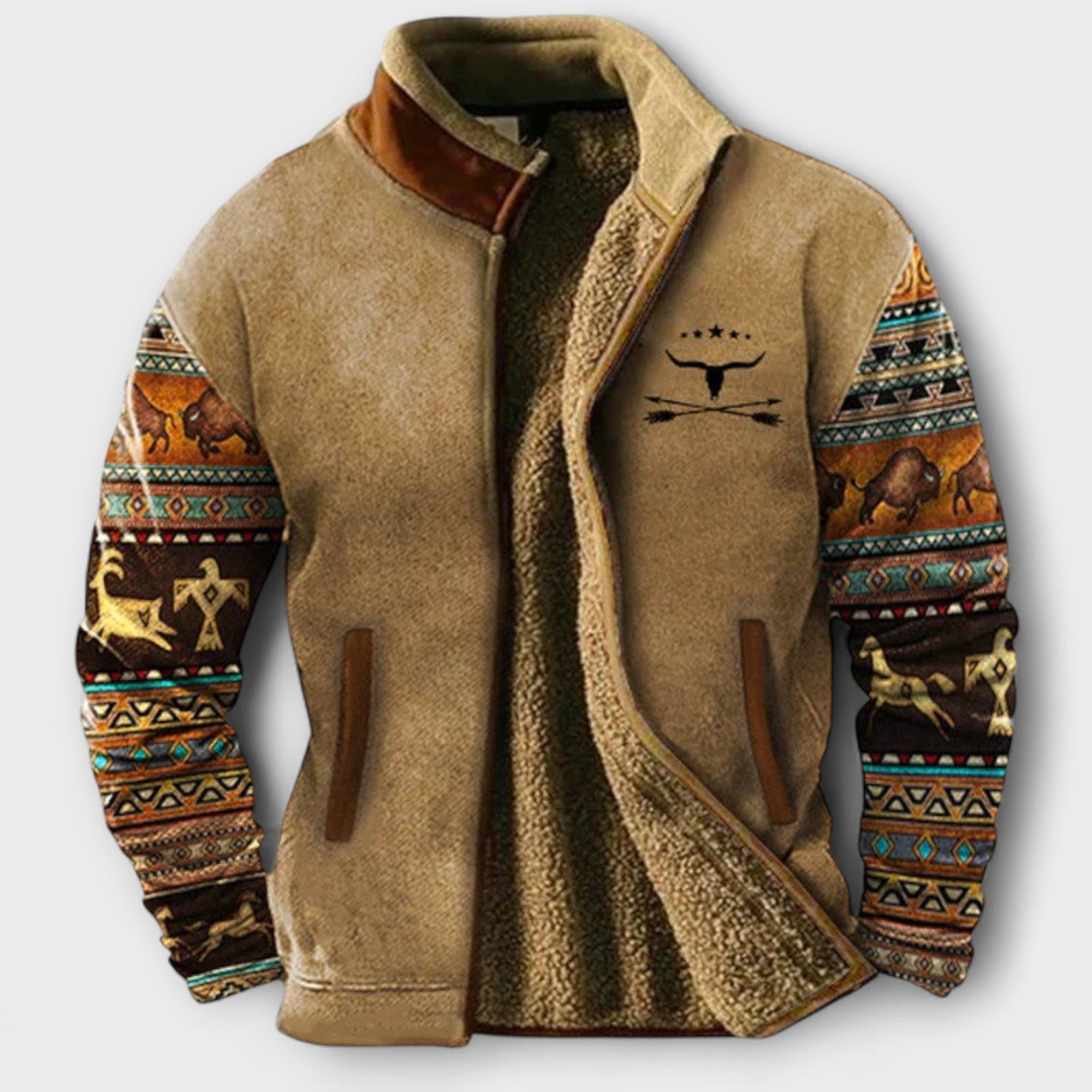 Veste décontractée en polaire pour homme