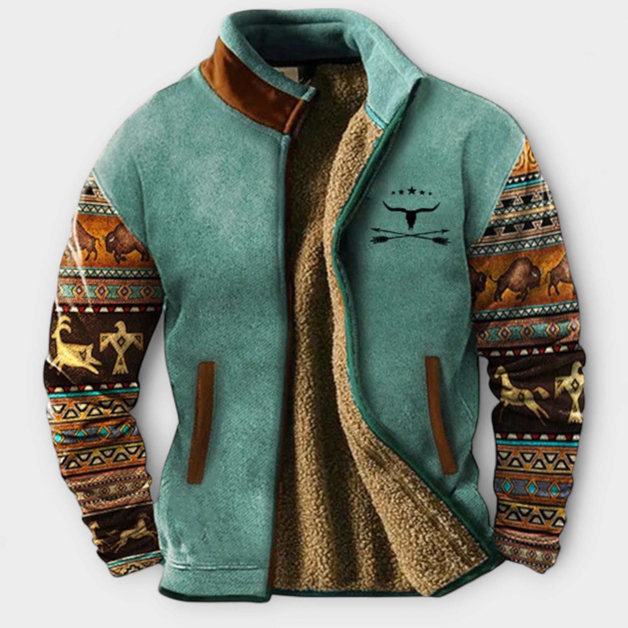 Veste décontractée en polaire pour homme