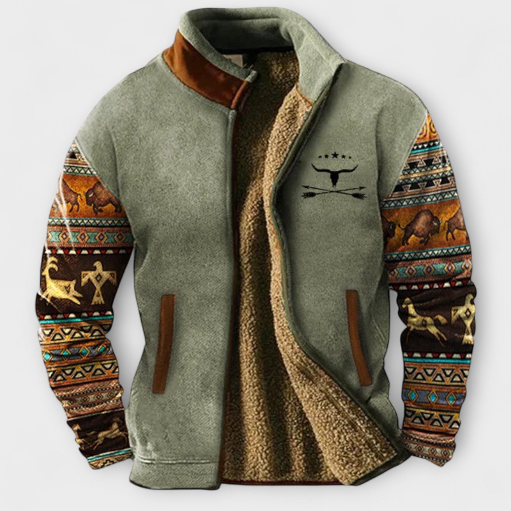 Veste décontractée en polaire pour homme
