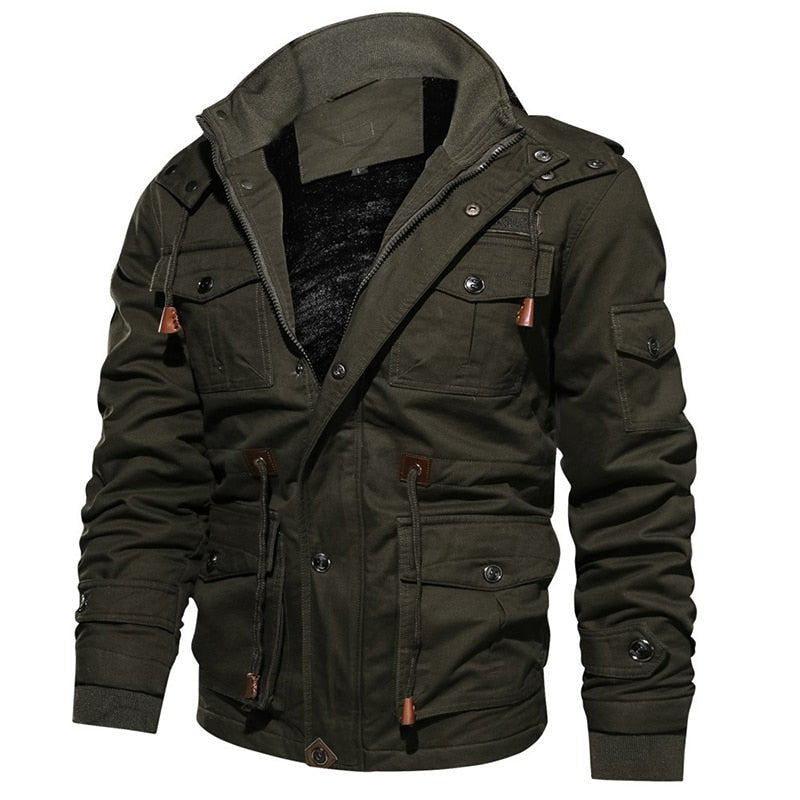 Veste pour Hommes Élégante et Confortable avec Capuche Amovible