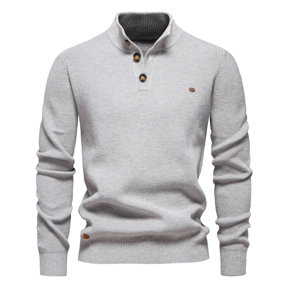 Pull Homme Avec Design de Bouton