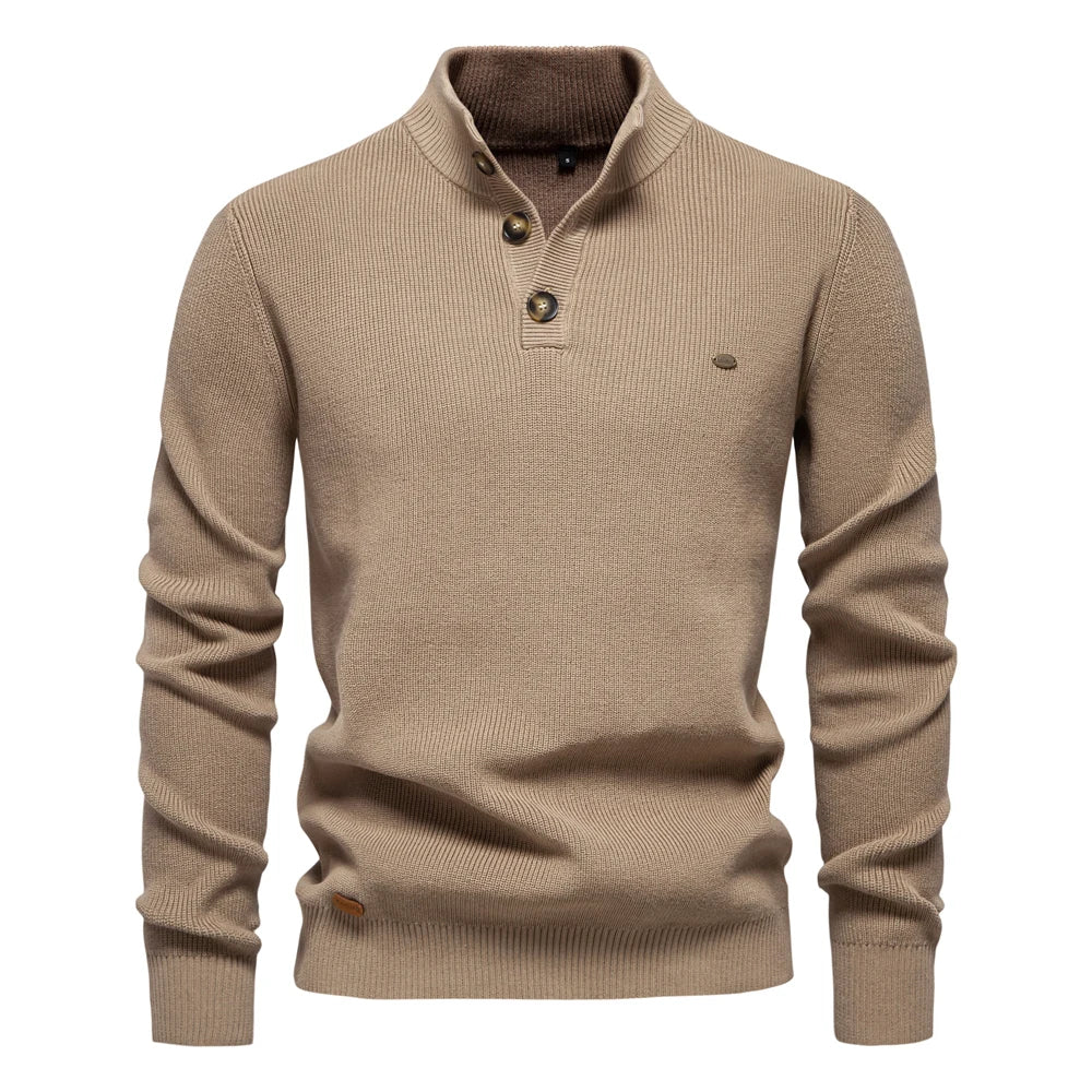 Pull Homme Avec Design de Bouton
