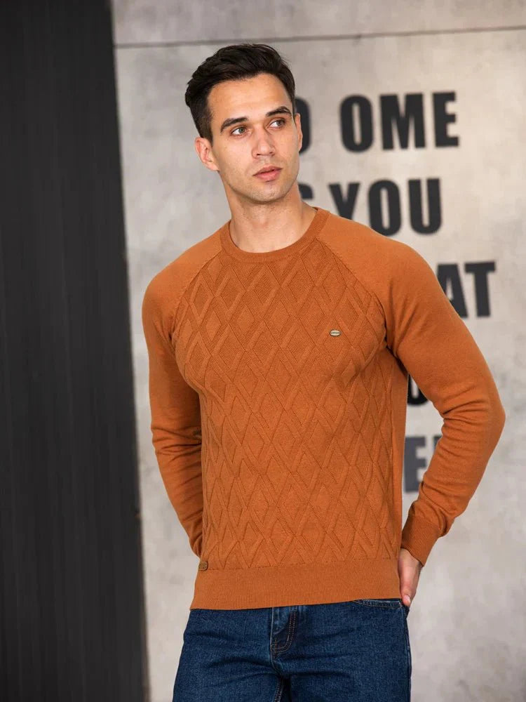 Pull pour Homme avec Design à Carreaux