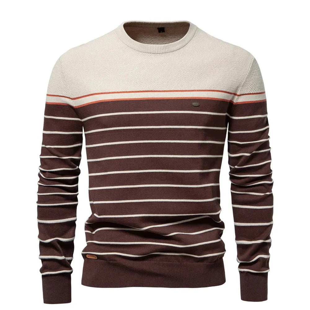 Pull pour hommes avec design rayé