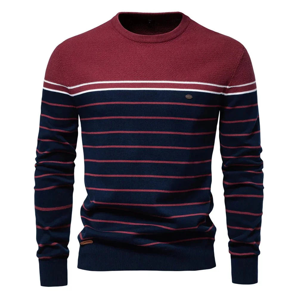 Pull pour hommes avec design rayé