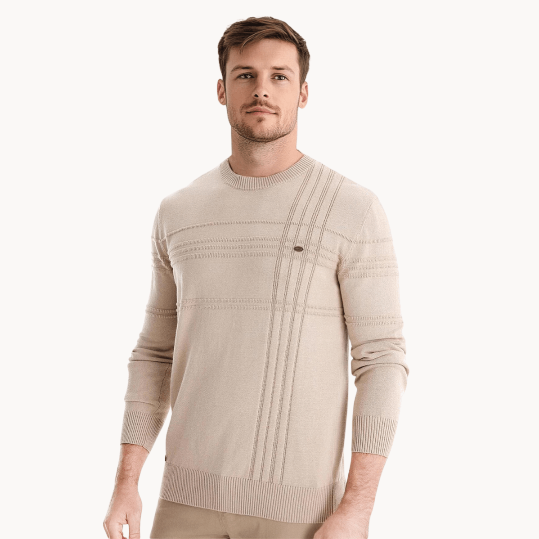 Pull pour homme avec design à carreaux