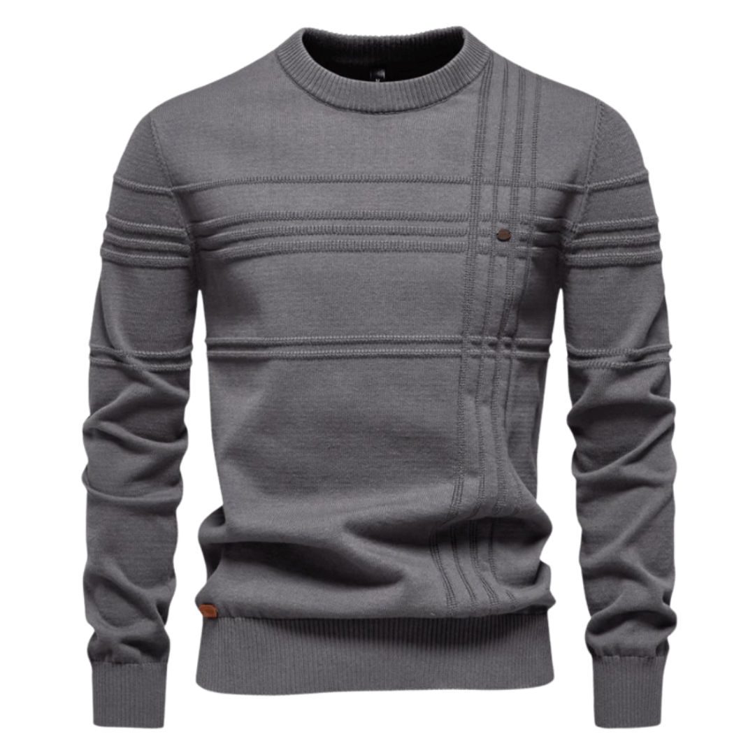 Pull pour homme avec design à carreaux