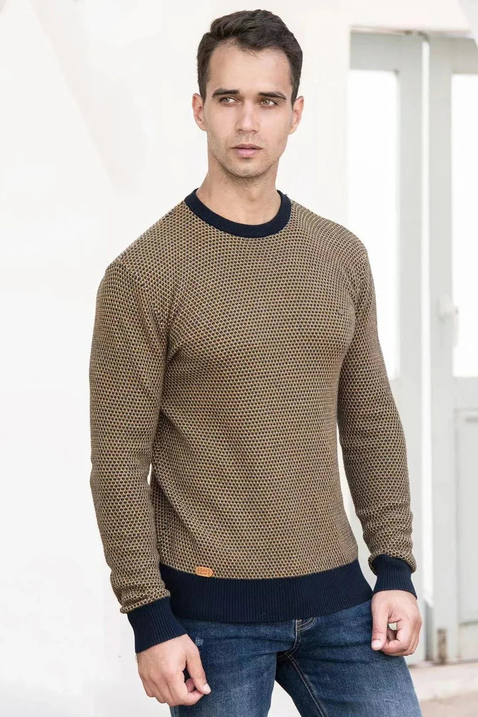 Pull pour Homme avec Motif à Carreaux