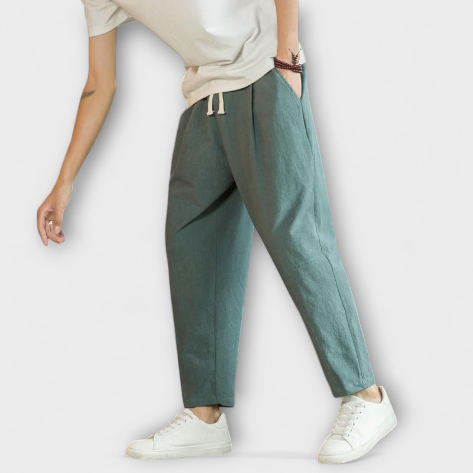 Pantalons en Coton Décontractés