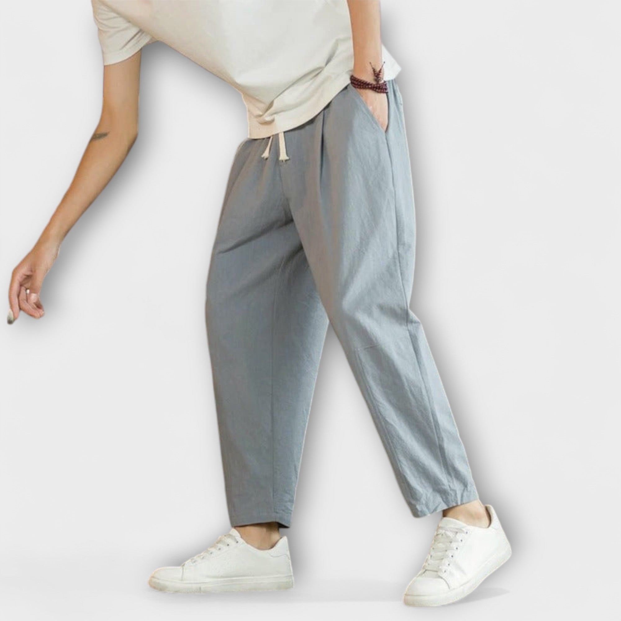 Pantalons en Coton Décontractés