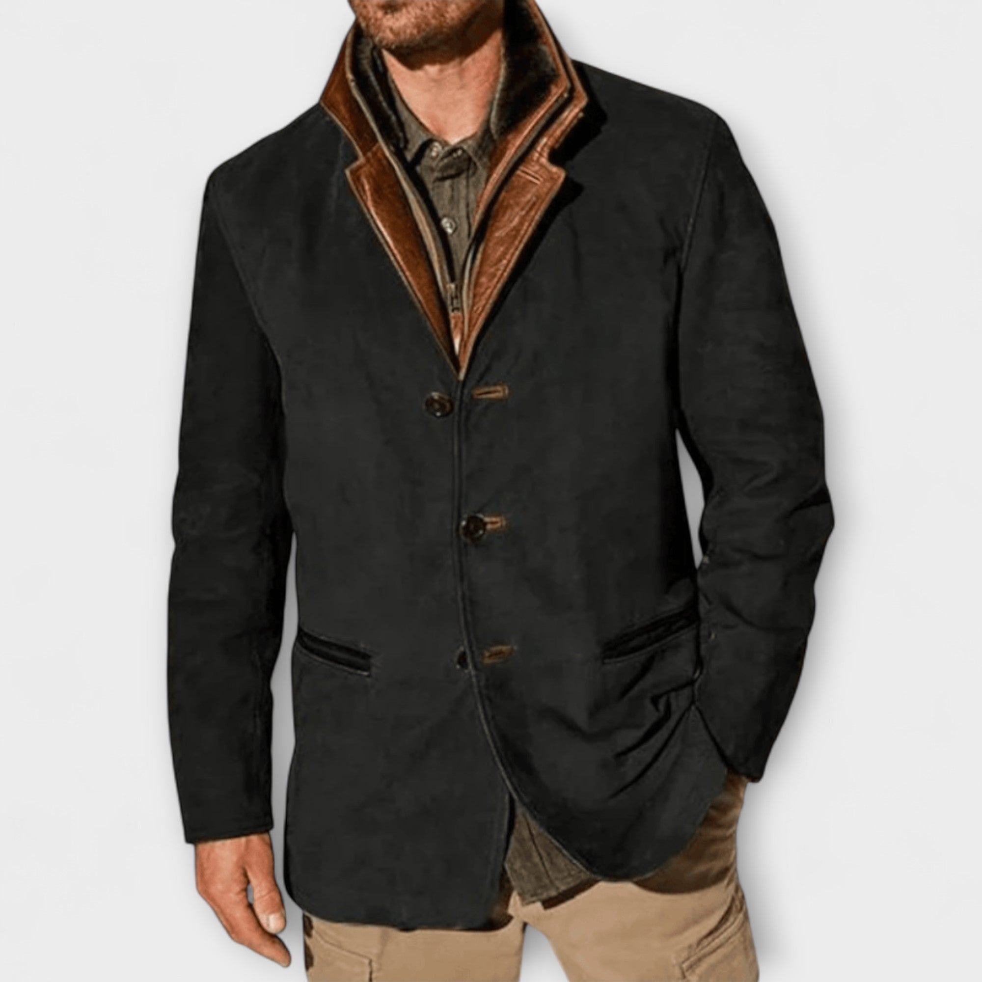 Veste en Suède Vintage