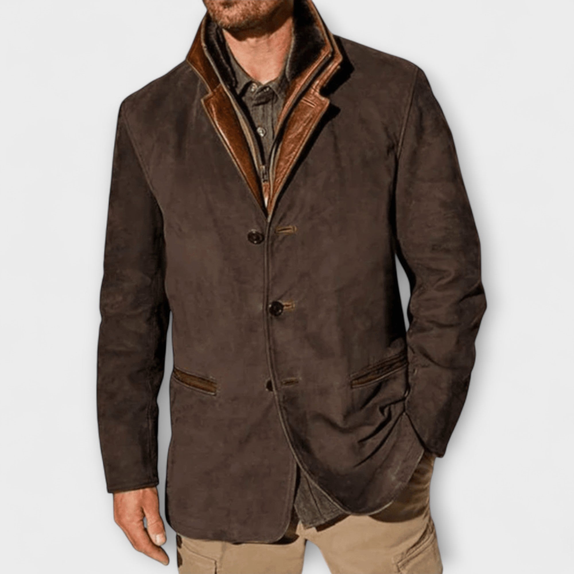 Veste en Suède Vintage