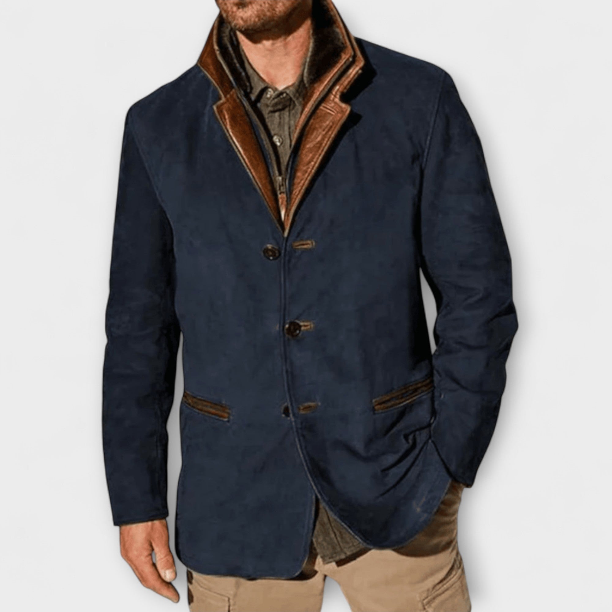Veste en Suède Vintage