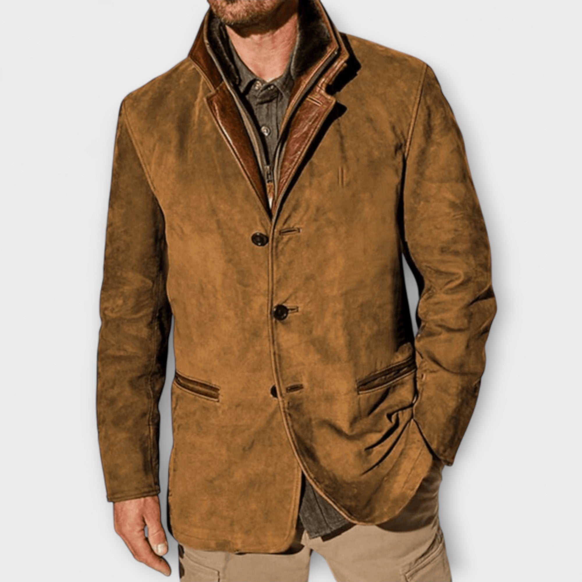 Veste en Suède Vintage