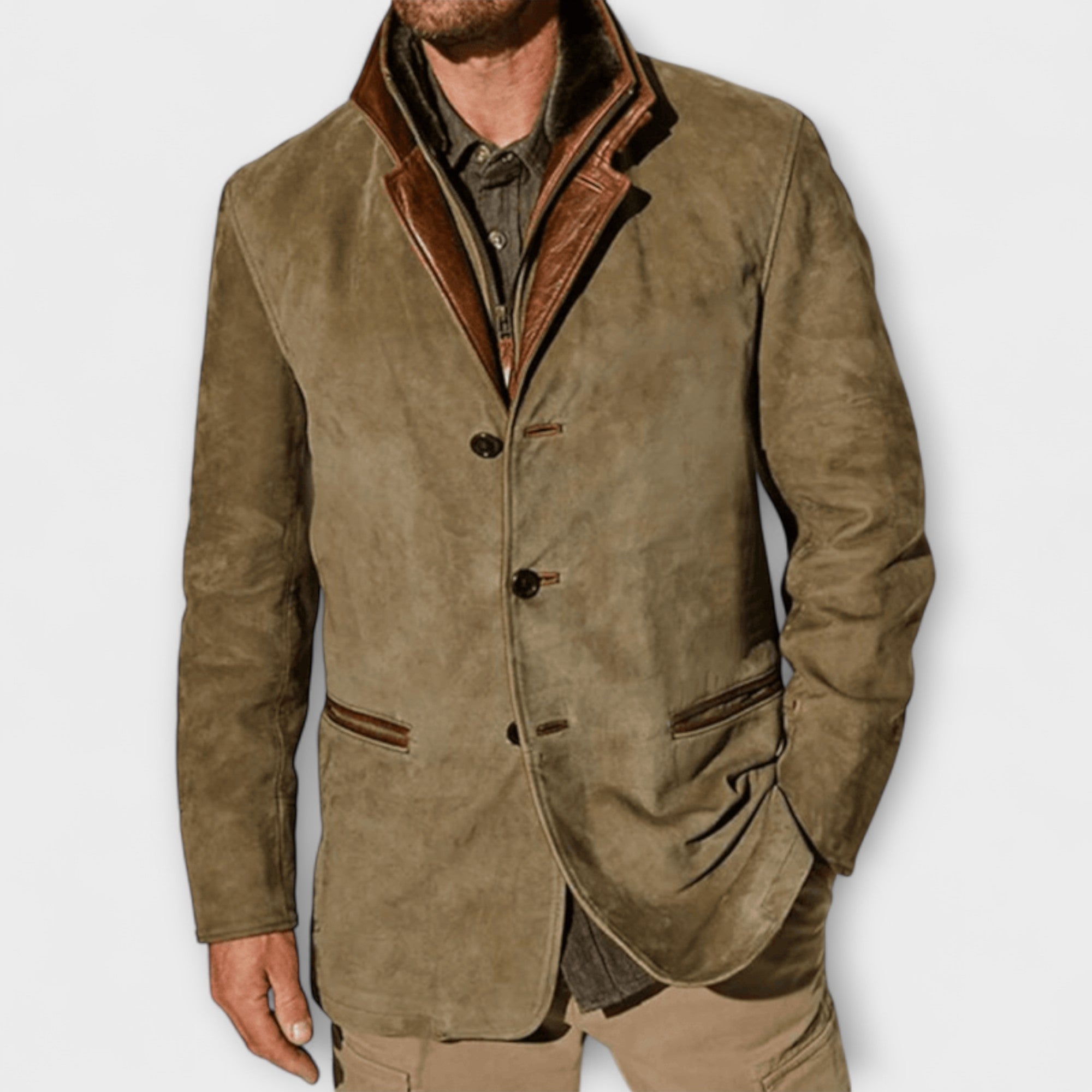 Veste en Suède Vintage